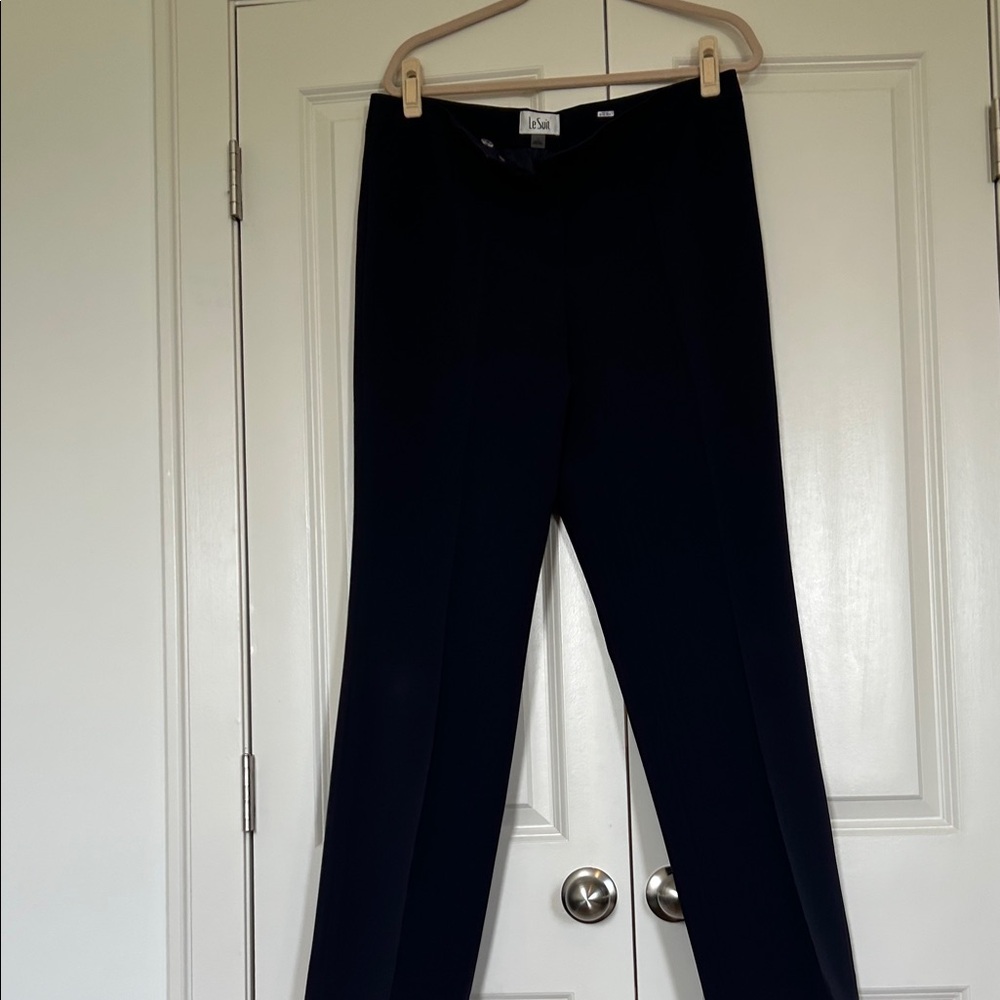 Le Suit Women's Navy Trousers